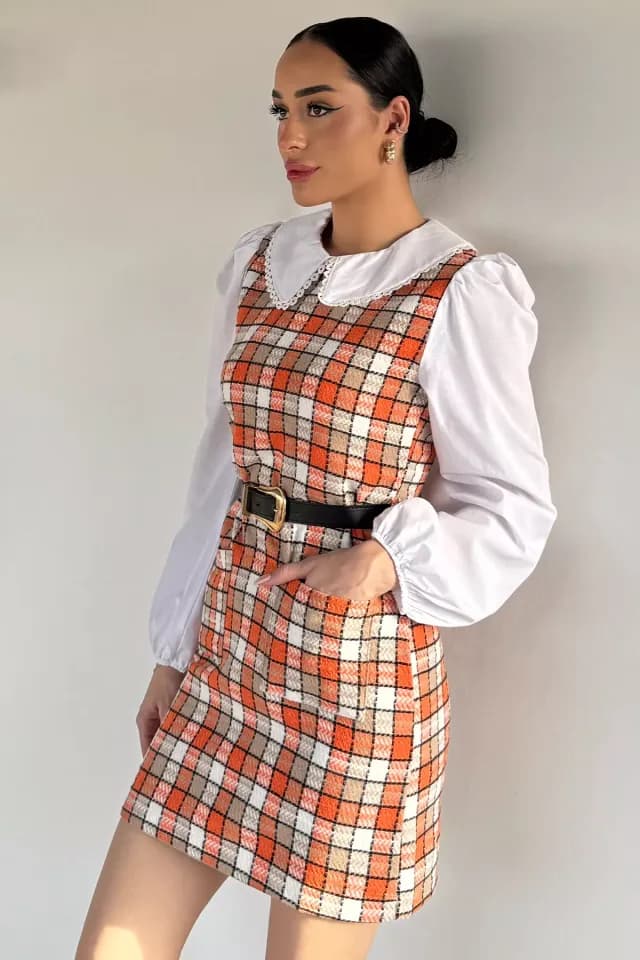 Kadın Kruvaze Yaka Drape Detaylı Asimetrik Bluz