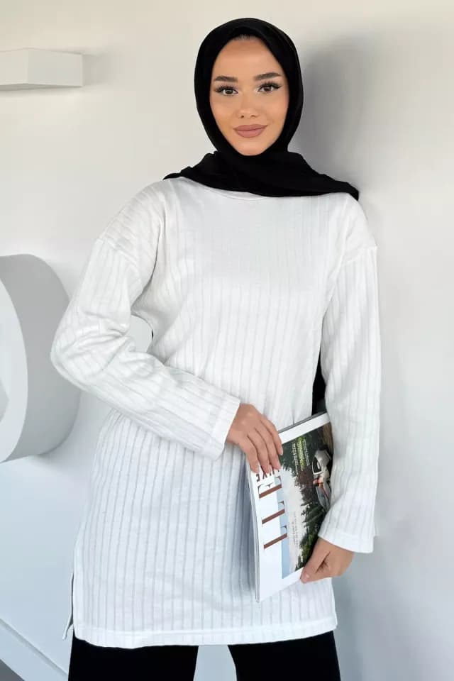 Fitilli Kadın Tesettür Tunik